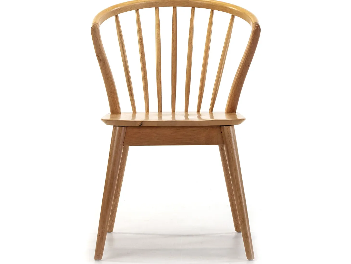 Pack 2 sillas Mura Color Roble, Madera Maciza, 55 x 58,5 x 84 cm