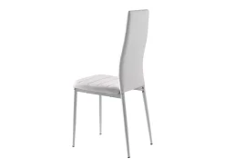 Pack 4 sillas Noa en acabado blanco, 96cm(alto) 41cm(ancho) 52cm(largo)