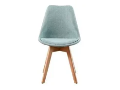 Pack 4 sillas Super Dereck tapizado en tejido verde turquesa, 42 cm(ancho) 81 cm(altura) 4