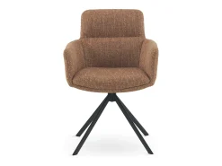 Pack 4 sillones tapizados tweed terracota moteado