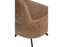 Pack 4 sillones tapizados tweed terracota moteado