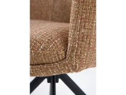 Pack 4 sillones tapizados tweed terracota moteado
