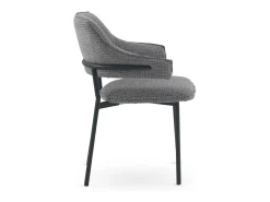 Pack 4 sillones tapizados chenilla gris marengo