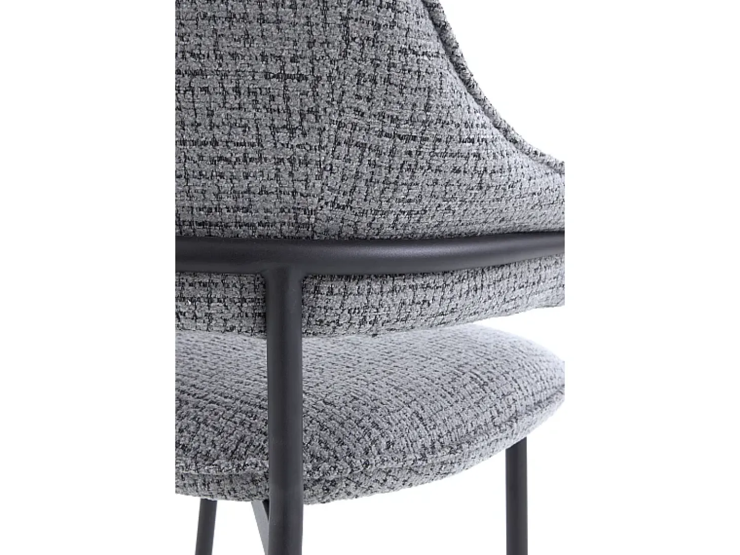 Pack 4 sillones tapizados chenilla gris marengo