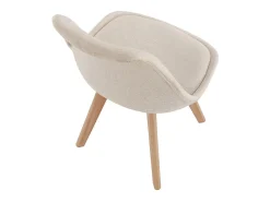 Pack de 4 sillas Bistro asiento acolchado beige Adec