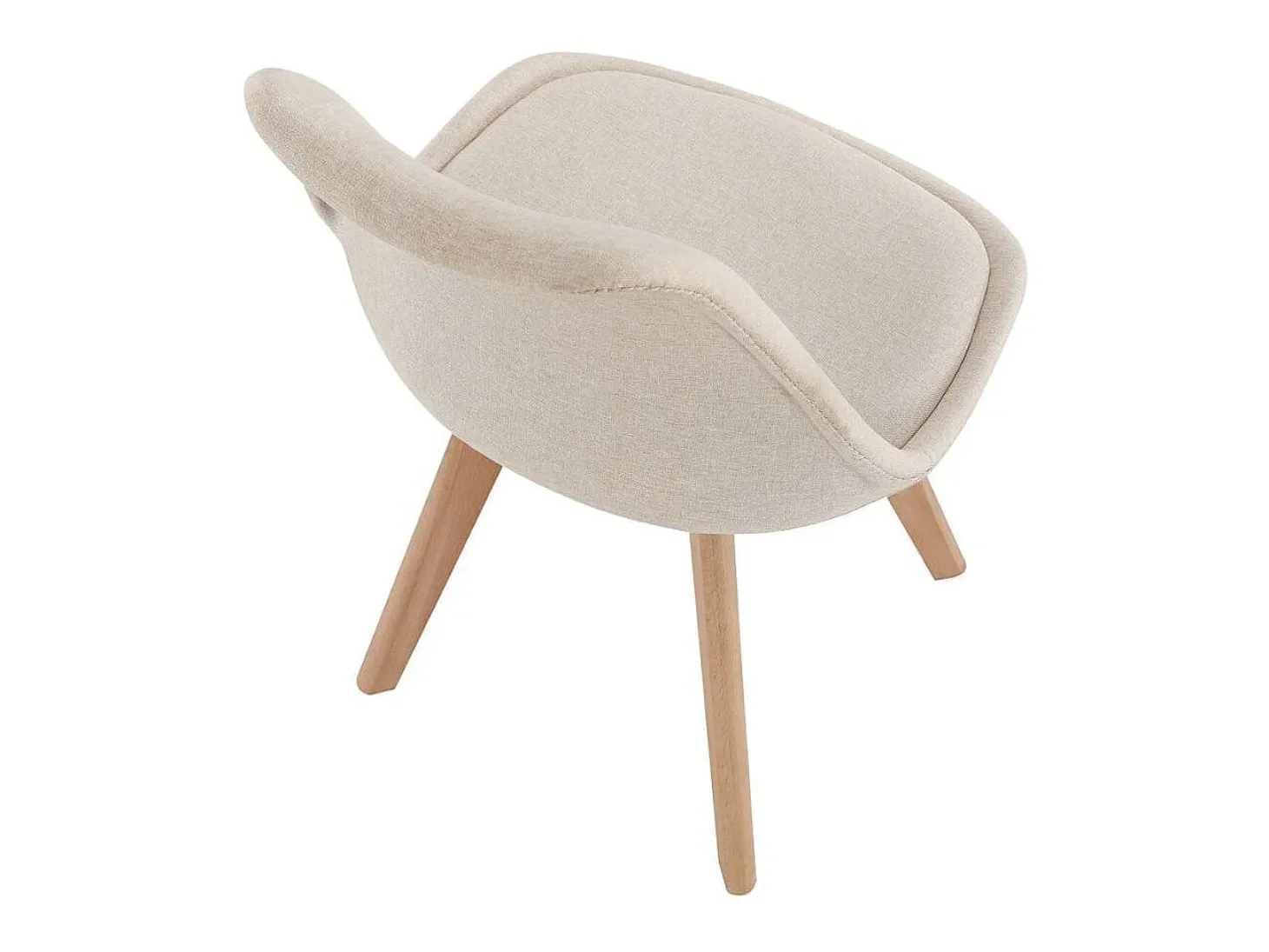 Pack de 4 sillas Bistro asiento acolchado beige Adec