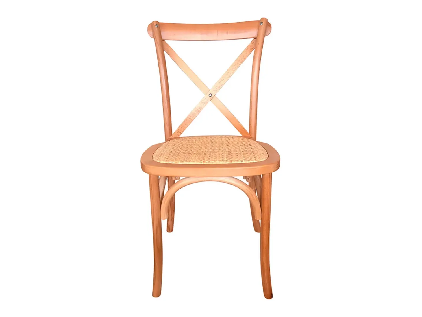 Pack de 2 sillas de comedor Provenza madera sostenible y ratán natural claro Adec