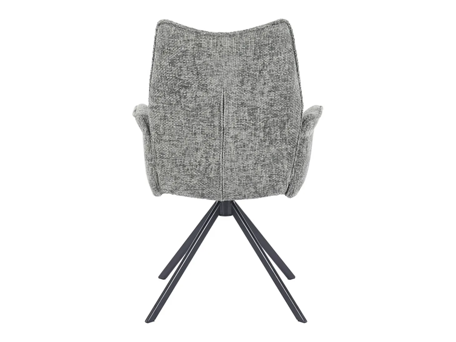 Pack de 2 sillas de comedor u oficina de 93x63x62 cm giratorias de tela en musgo Andrea