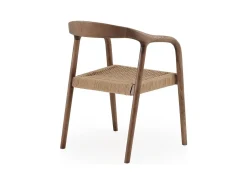 Pack de 4 sillas de madera de fresno color nogal
