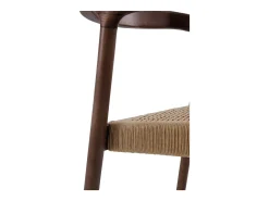 Pack de 4 sillas de madera de fresno color nogal