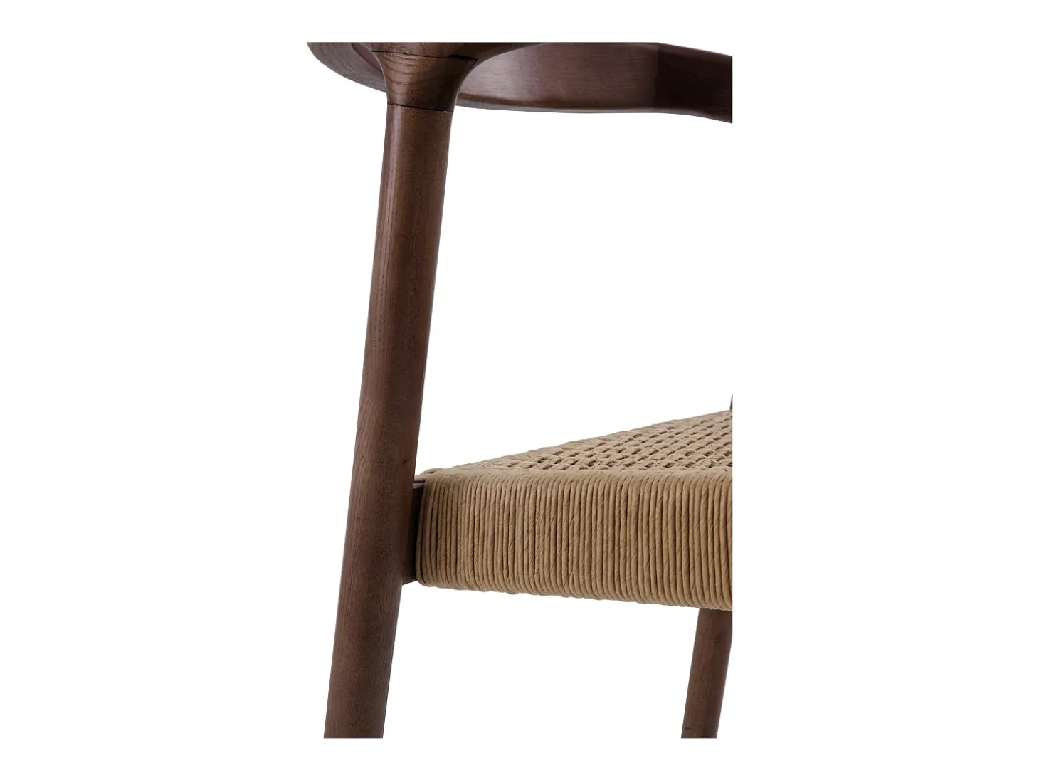 Pack de 4 sillas de madera de fresno color nogal