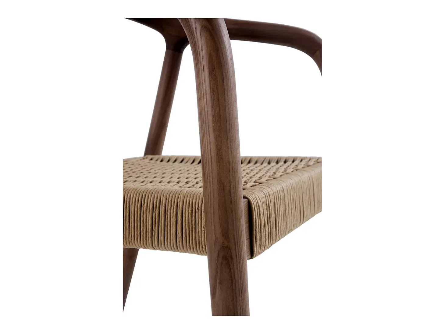 Pack de 4 sillas de madera de fresno color nogal