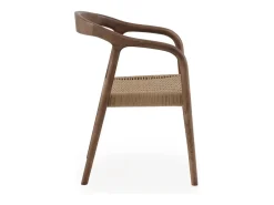 Pack de 4 sillas de madera de fresno color nogal
