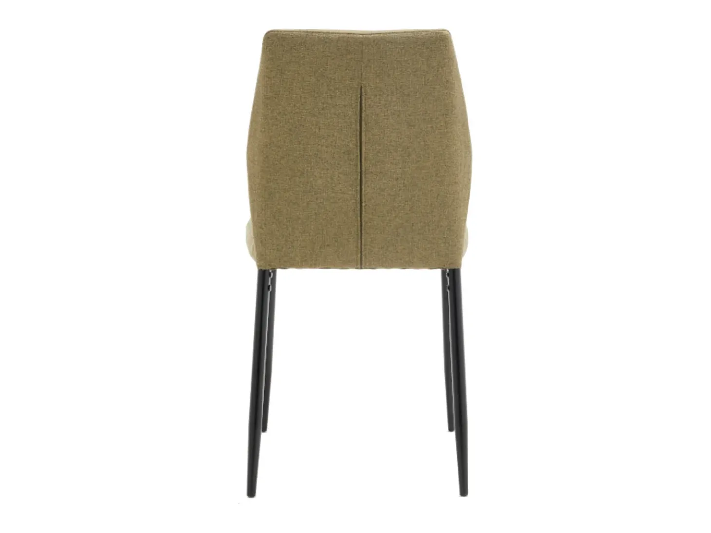 Pack de 4 sillas de 87x49x53 cm de tela en color verde con patas metálicas negras Nobles