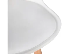 Pack de 4 sillas Fina blanco 83x45x48 cm