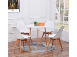 Pack de 4 sillas Fina blanco 83x45x48 cm