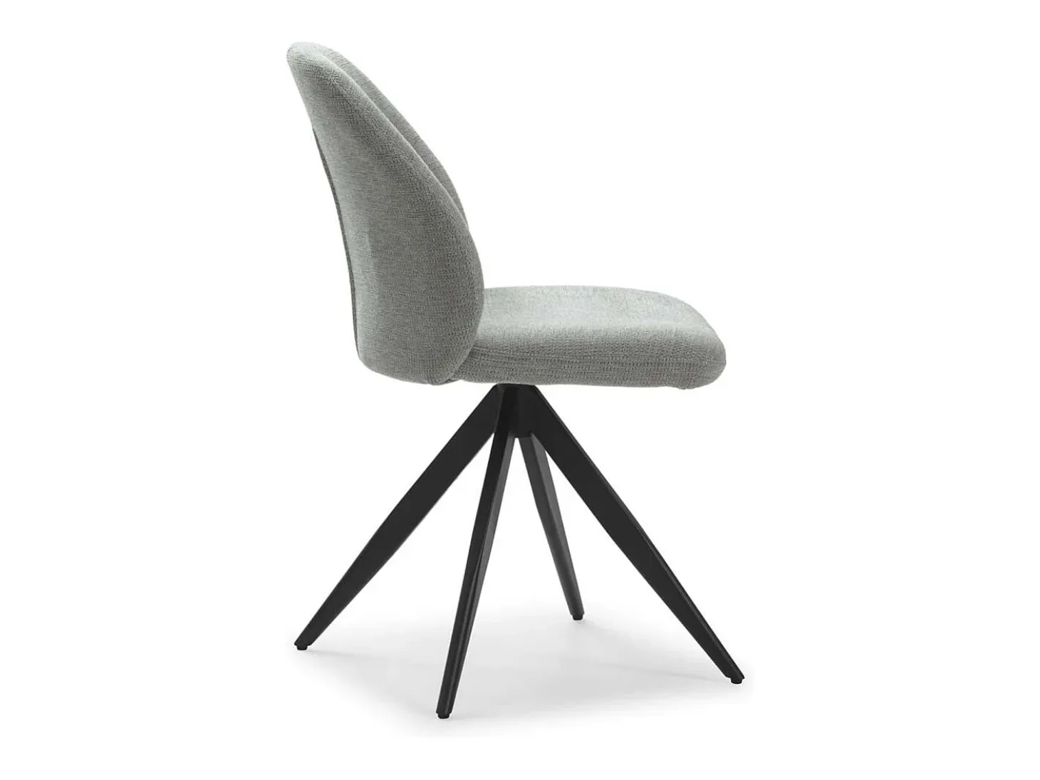 Pack de 2 sillas giratorias modelo Tamesis tapizado textil gris claro, 85cm(alto) 49.5cm(a