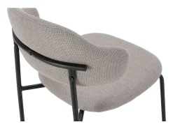 Pack de 4 sillas md-Joel tapizado textil taupe, 78cm(alto) 51cm(ancho) 53cm(largo)