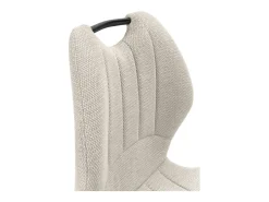 Pack de 4 sillas md-Omar tapizado textil beige/negro, 86cm(alto) 48cm(ancho) 58cm(largo)