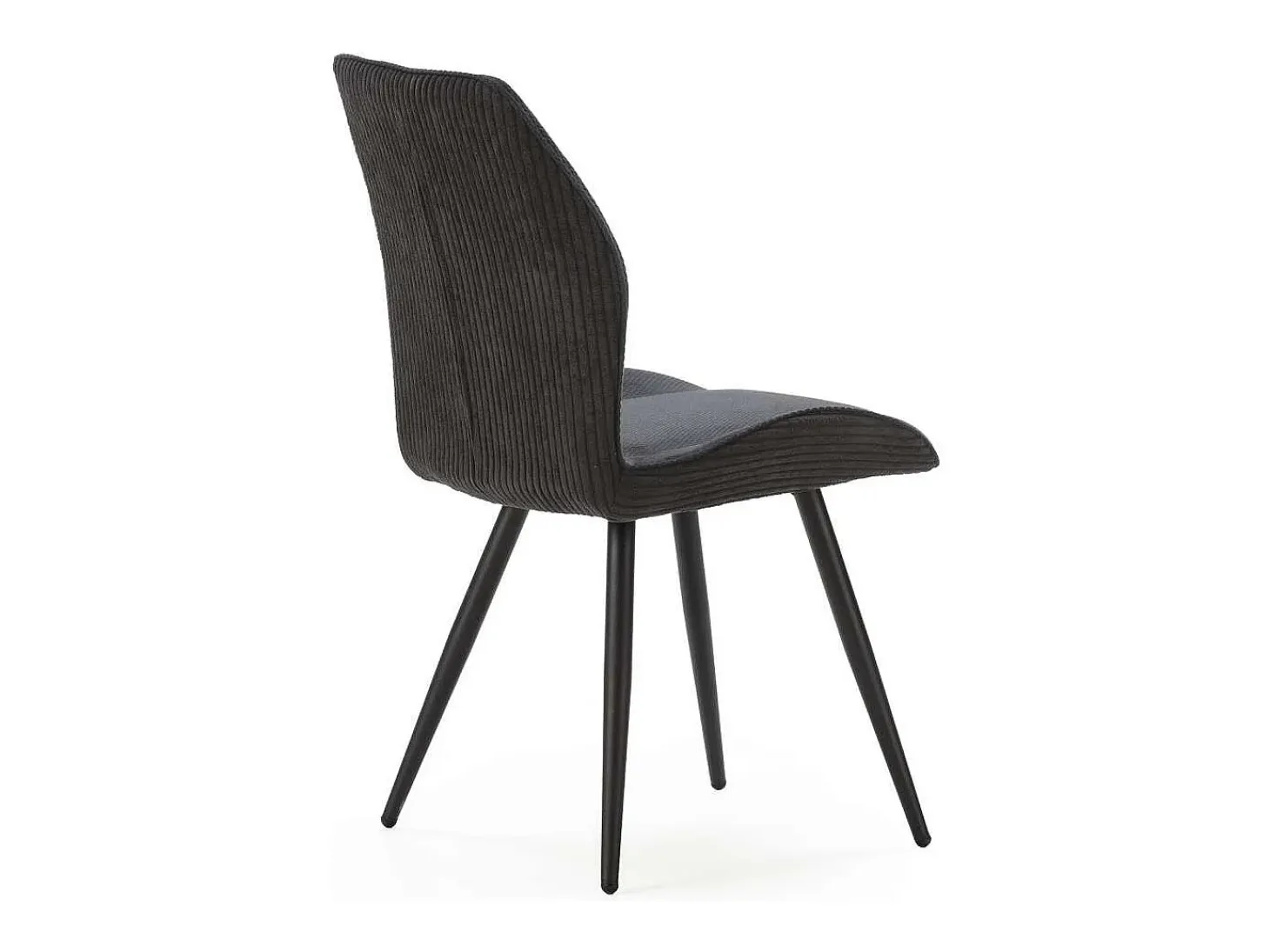 Pack de 2 sillas modelo Adara tapizado textil negro, 91cm(alto) 46cm(ancho) 62cm(largo)