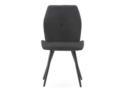 Pack de 2 sillas modelo Adara tapizado textil negro, 91cm(alto) 46cm(ancho) 62cm(largo)