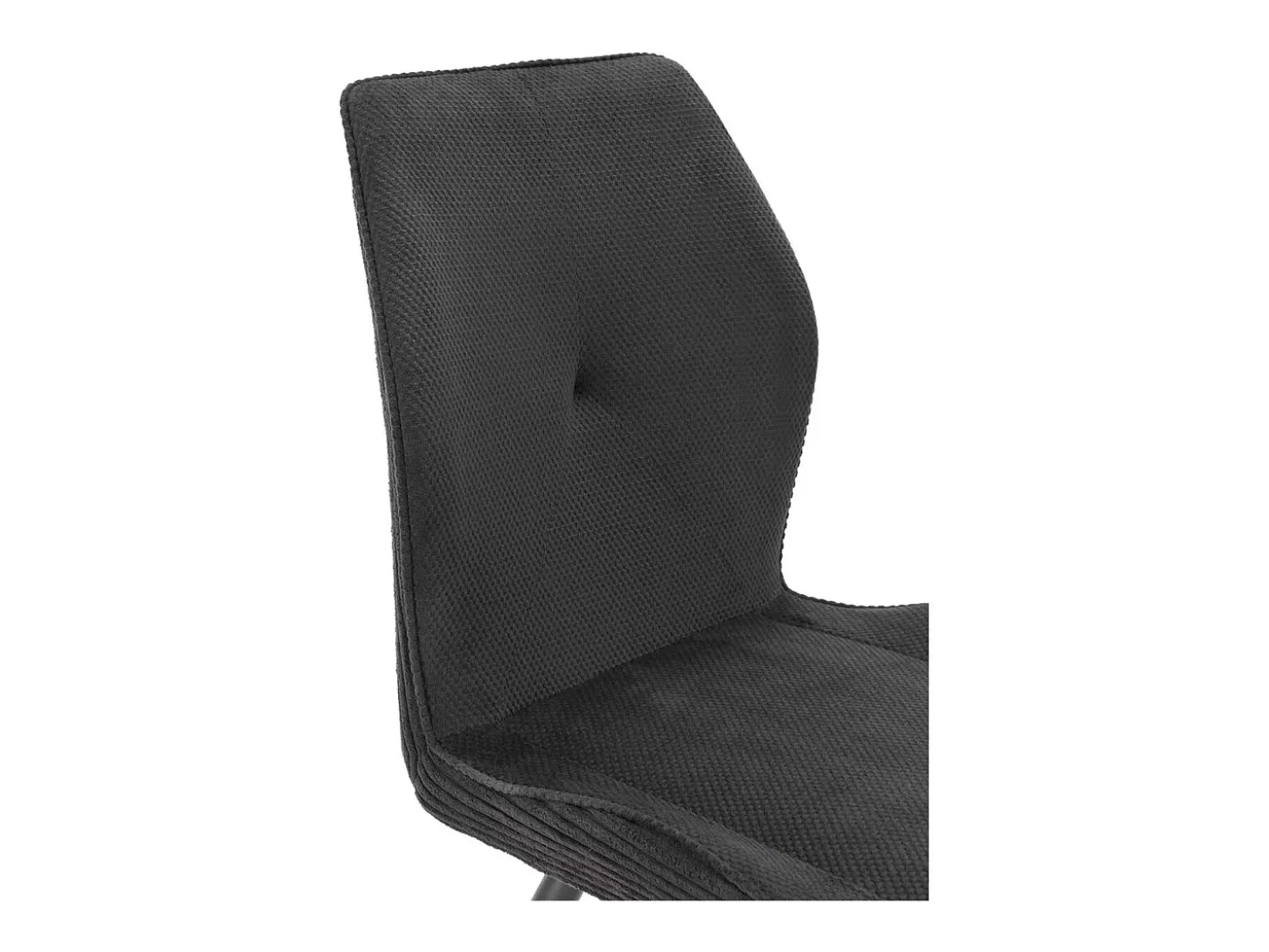Pack de 2 sillas modelo Adara tapizado textil negro, 91cm(alto) 46cm(ancho) 62cm(largo)