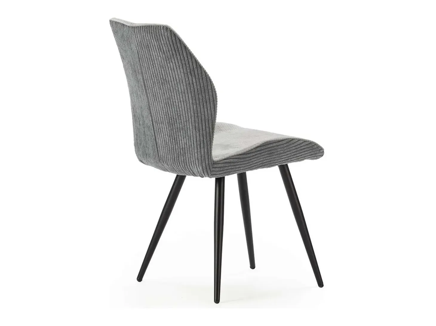 Pack de 2 sillas modelo Adara tapizado textil gris claro, 91cm(alto) 46cm(ancho) 62cm(larg