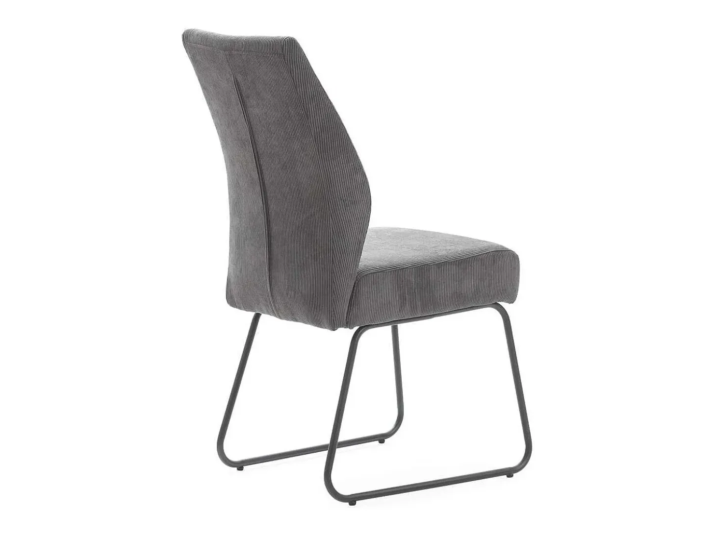 Pack de 4 sillas modelo Alicia tapizado textil gris antracita, 97cm(alto) 45cm(ancho) 62cm