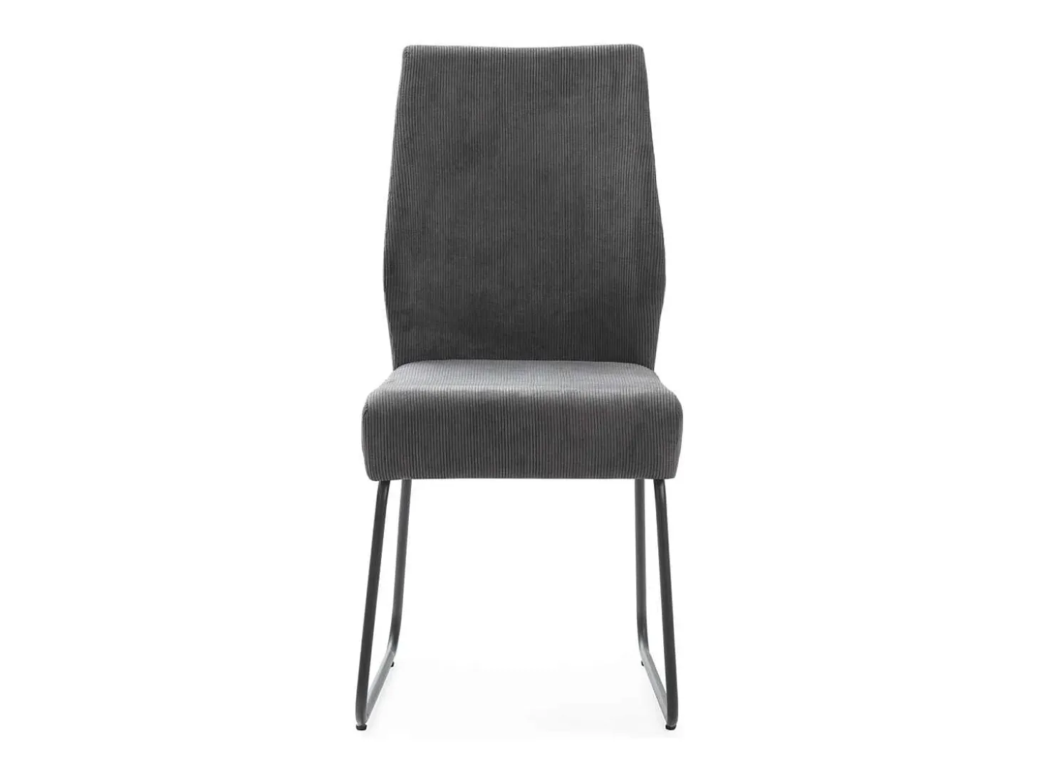 Pack de 4 sillas modelo Alicia tapizado textil gris antracita, 97cm(alto) 45cm(ancho) 62cm