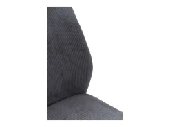 Pack de 4 sillas modelo Alicia tapizado textil gris antracita, 97cm(alto) 45cm(ancho) 62cm