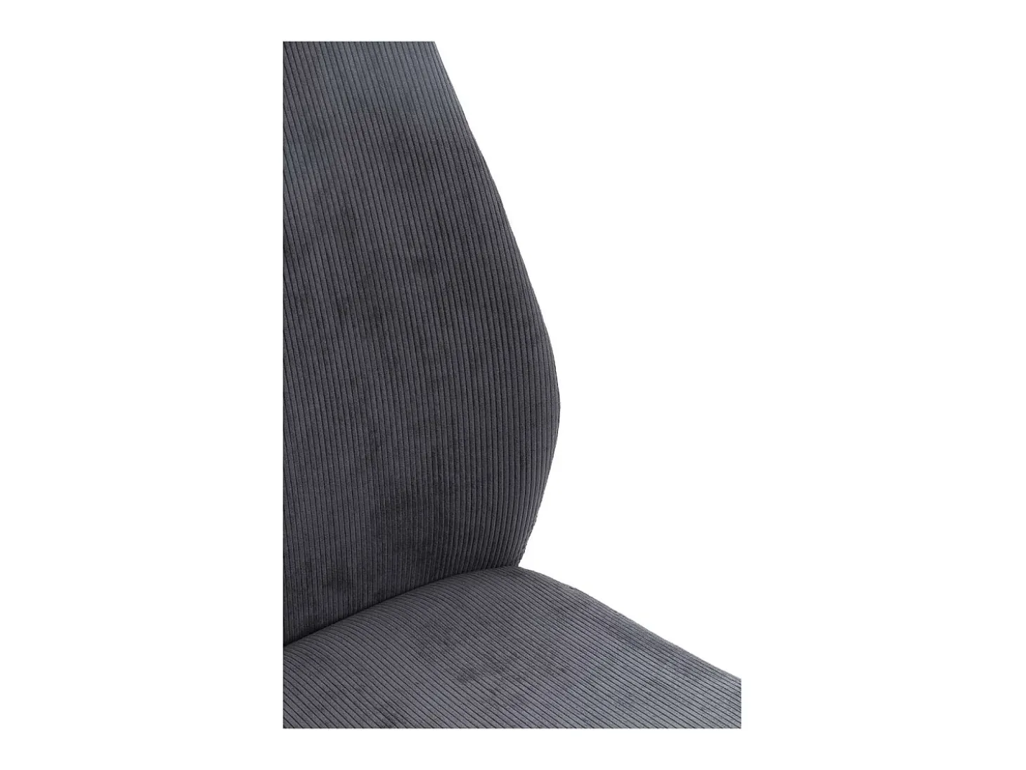 Pack de 4 sillas modelo Alicia tapizado textil gris antracita, 97cm(alto) 45cm(ancho) 62cm