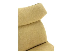 Pack de 2 sillas modelo Dimitri tapizado textil mostaza, 91cm(alto) 47cm(ancho) 64cm(largo