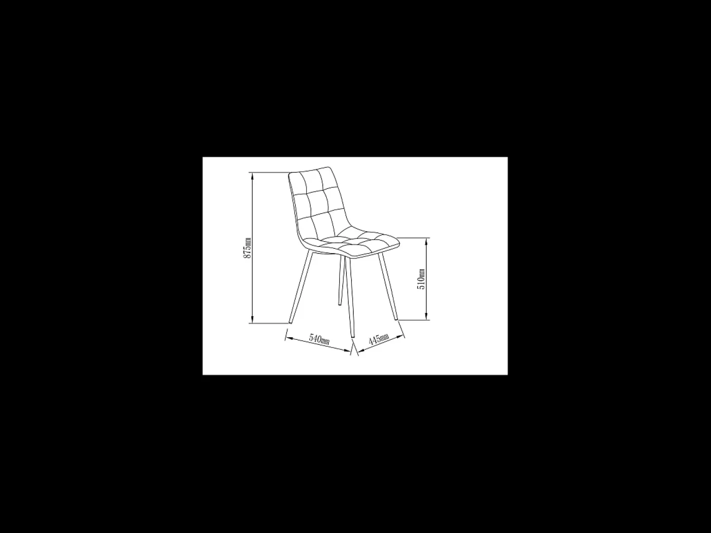 Pack de 4 sillas modelo Ivy tapizadas en microfibra chocolate, 51cm(ancho ) 87.5cm(altura)