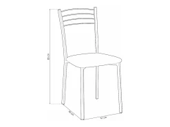 Pack de 4 Sillas Modernas para Cocina y Comedor – Metálicas Gris y Blanco, Dimensiones: 40 x 41 x 85 cm.