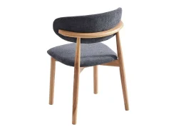 Pack de 2 sillas para cocina o comedor Vera tapizado textil gris/natural,79cm(alto) 48cm(a