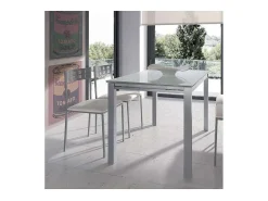 Pack de 4 sillas para salón o cocina acabado blanco, 83 cm(alto)46 cm(ancho)39 cm(largo)