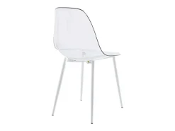 Pack de 4 sillas Telma respaldo alto transparente 85x46,5x50 cm Adec