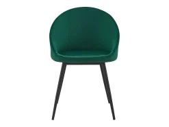 Pack de 2 sillas vintage de terciopelo verde DIANE