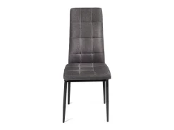 Pack de 6 sillas Zuni tela gris 96x41x48 cm