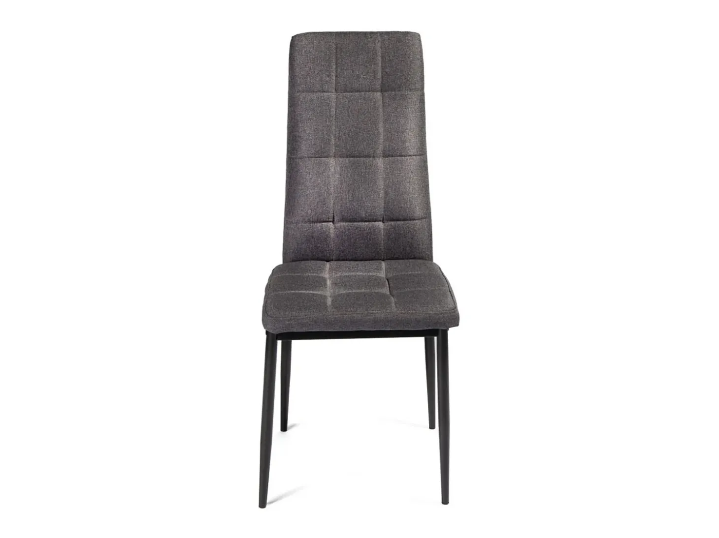 Pack de 6 sillas Zuni tela gris 96x41x48 cm