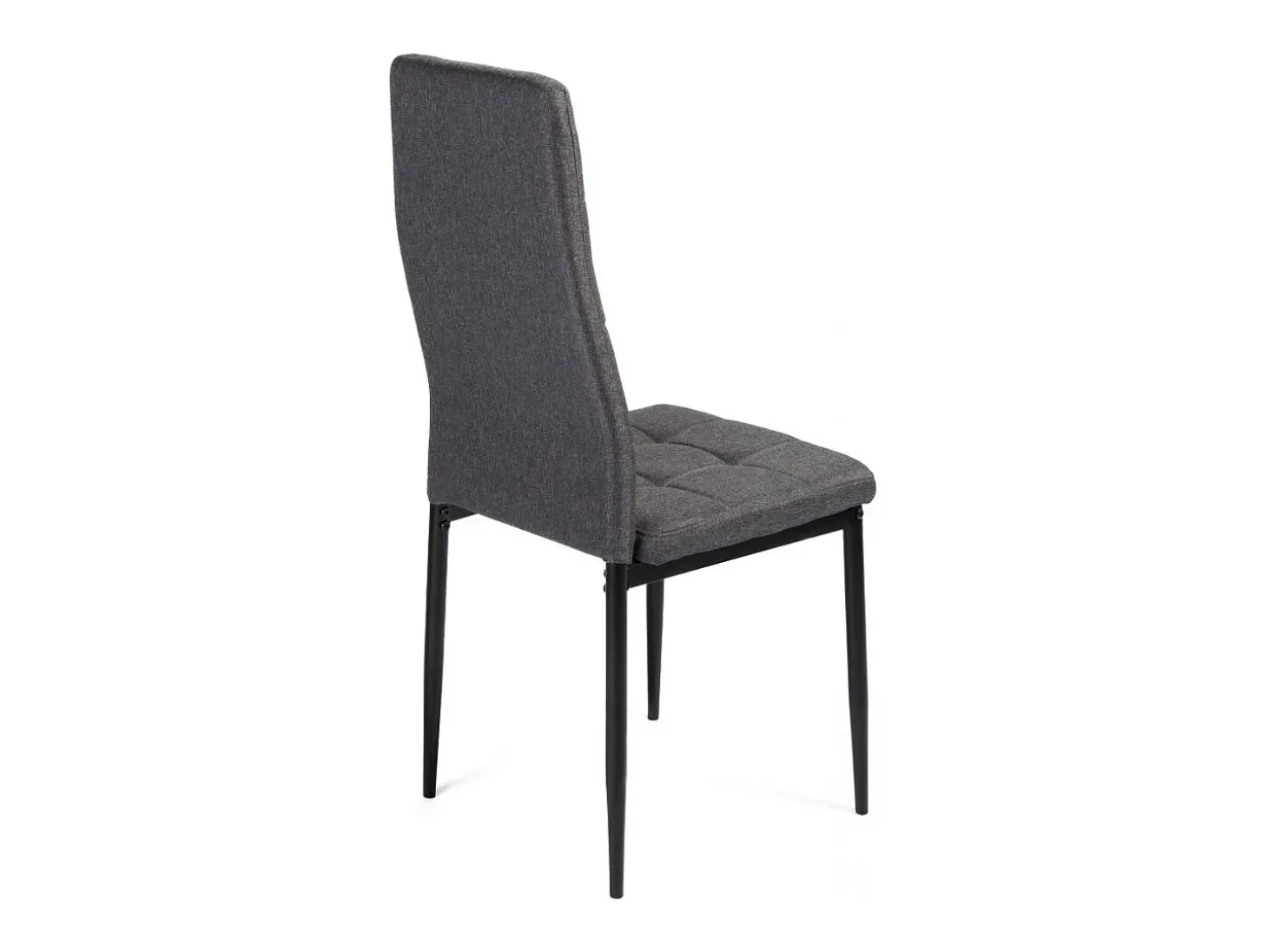 Pack de 6 sillas Zuni tela gris 96x41x48 cm