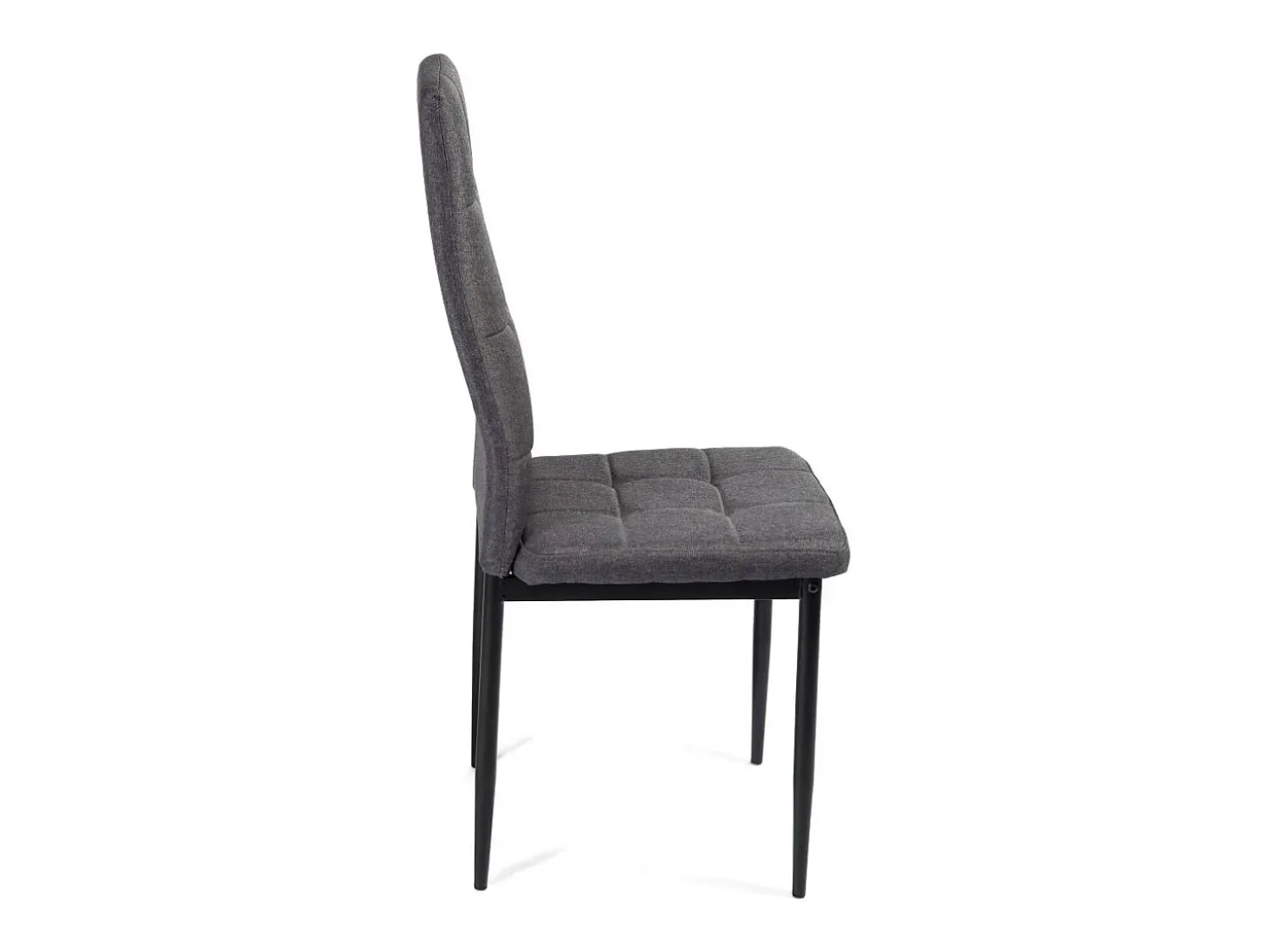 Pack de 6 sillas Zuni tela gris 96x41x48 cm