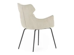 Pack de 2 sillones modelo Dimitri tapizado textil beige, 90cm(alto) 60cm(ancho) 65cm(largo