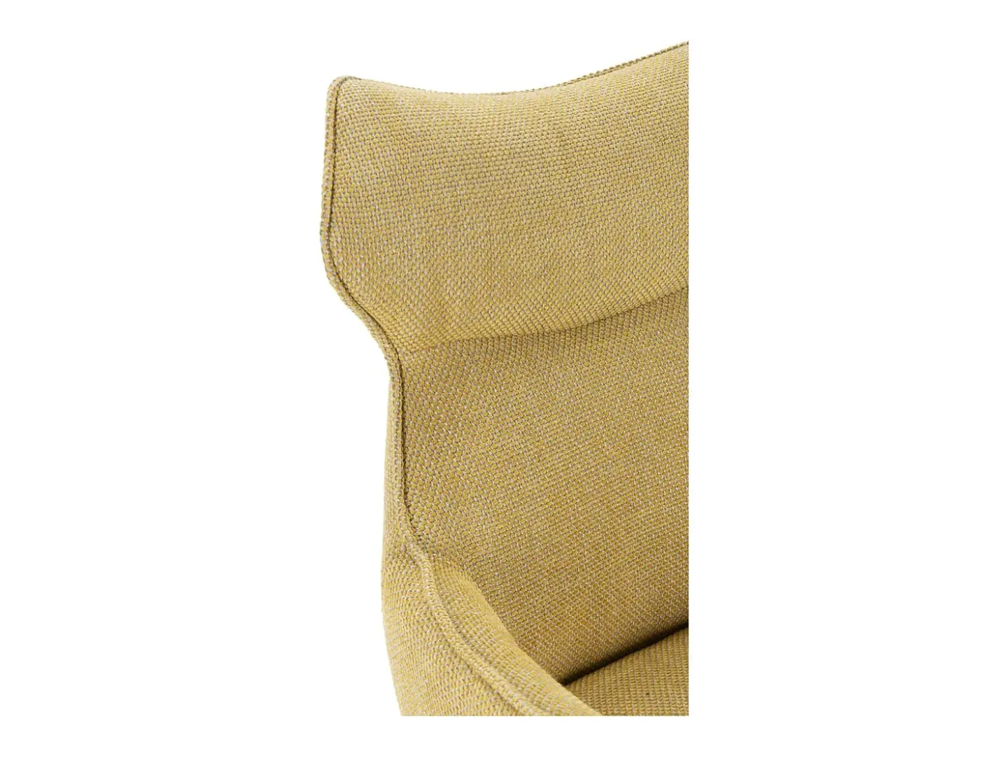 Pack de 2 sillones modelo Dimitri tapizado textil mostaza, 90cm(alto) 60cm(ancho) 65cm(lar
