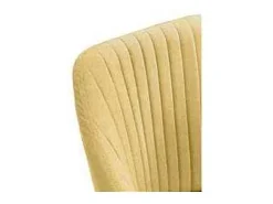 Pack de 2 sillones para comedor Marc tapizado textil amarillo, 88cm(alto) 55cm(ancho) 57cm
