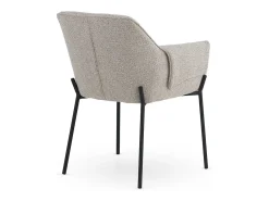 Pack de 4 sillones tapizados en chenilla color beige
