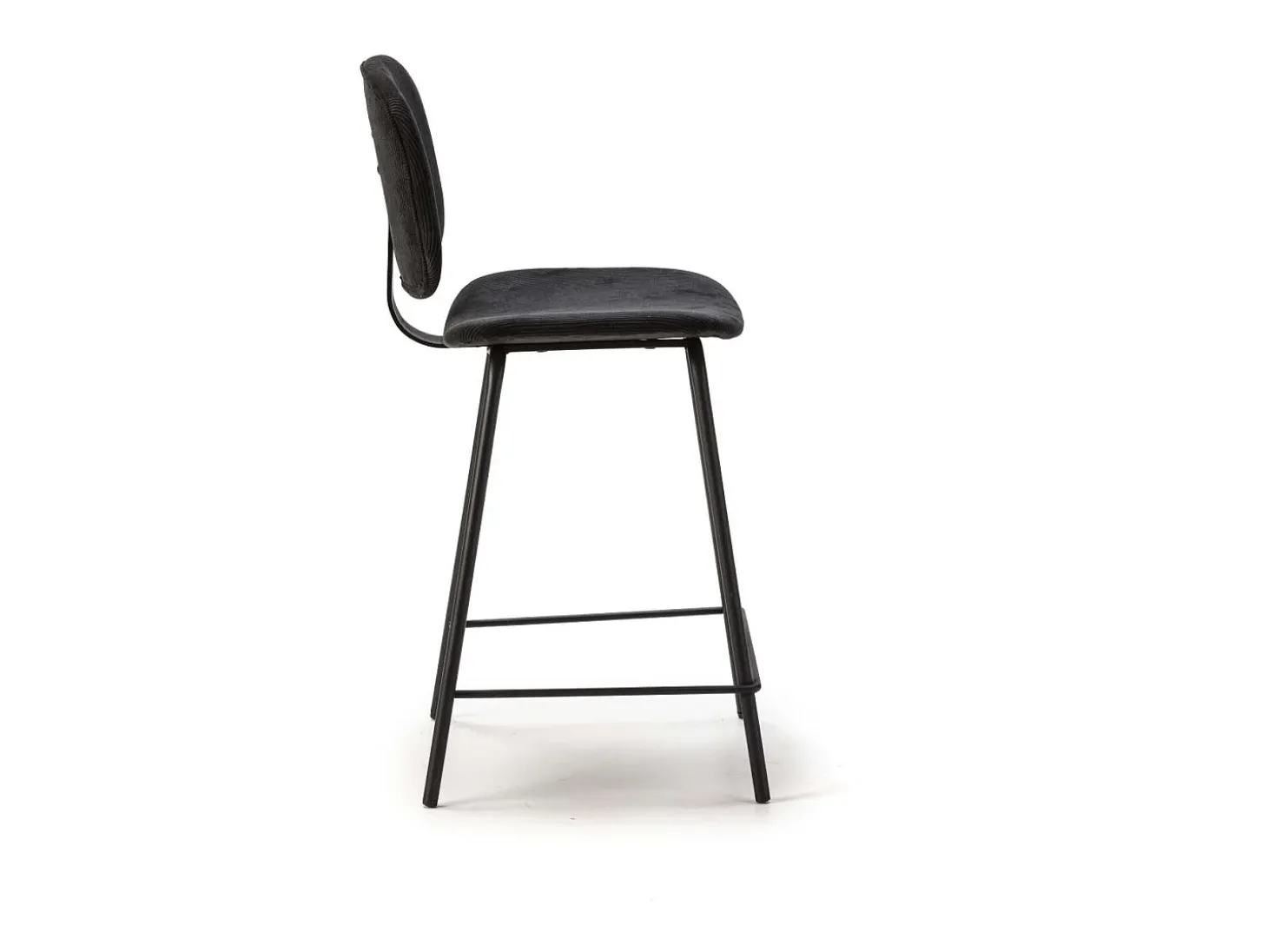 Pack de 2 taburetes modelo MARIO acabado negro, 65/98cm(alto) 50cm(ancho) 44cm (largo)