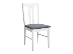 Pack de cocina Classic blanco y gris (4 sillas de cocina de melamina)