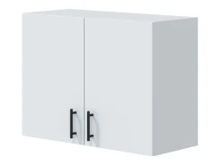Pack Muebles Cocina Kira Modular Blanco Brillo Roble Canadian 4 Módulos