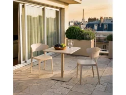 Packs 4 sillas Beige 48 x 76 cm